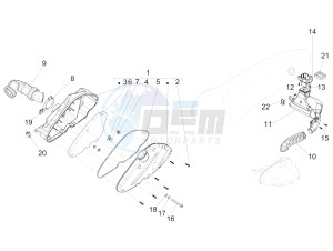 FLY 150 4T 3V IE (NAFTA) drawing Air filter