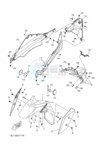 YP400RA XMAX 400 TECH MAX (BL15) drawing FENDER