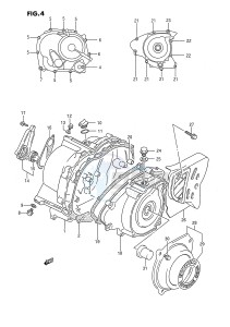 LT-F160 (P2) drawing CRANKCASE COVER