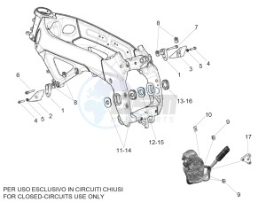 RSV4 APRC 1000 drawing Frame assembly