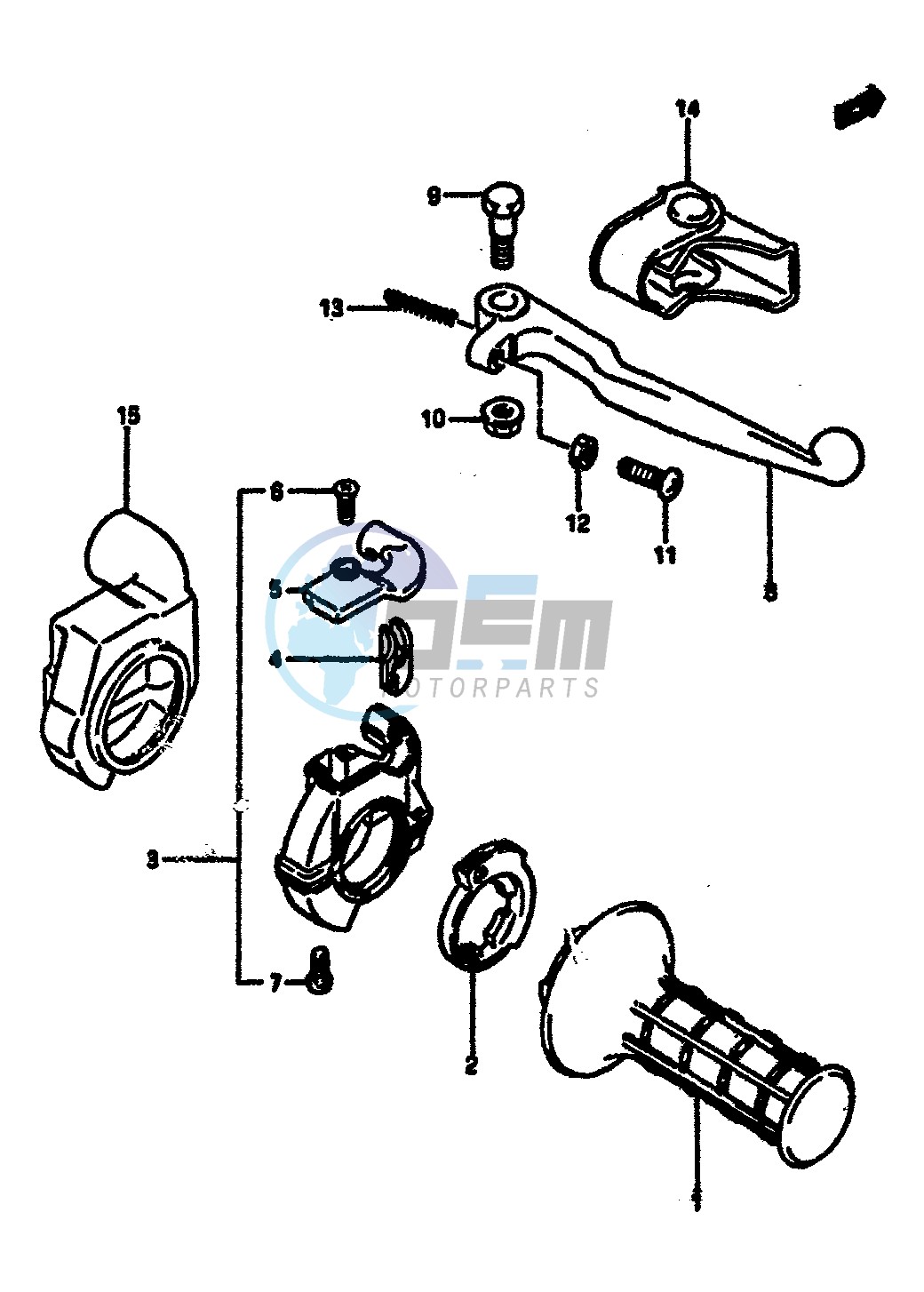 RIGHT HANDLE SWITCH (MODEL F)