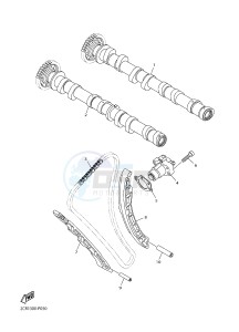 YZF-R1M 998 R5 (2KSF) drawing CAMSHAFT & CHAIN