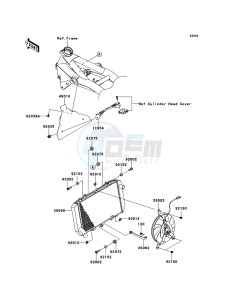 Z750R ABS ZR750PCF UF (UK FA) XX (EU ME A(FRICA) drawing Radiator