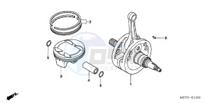 CRF450XD CRF450X Europe Direct - (ED) drawing CRANKSHAFT/PISTON