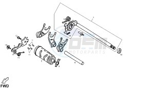 DXR - 250 CC drawing GEAR CHANGE MECHANISM