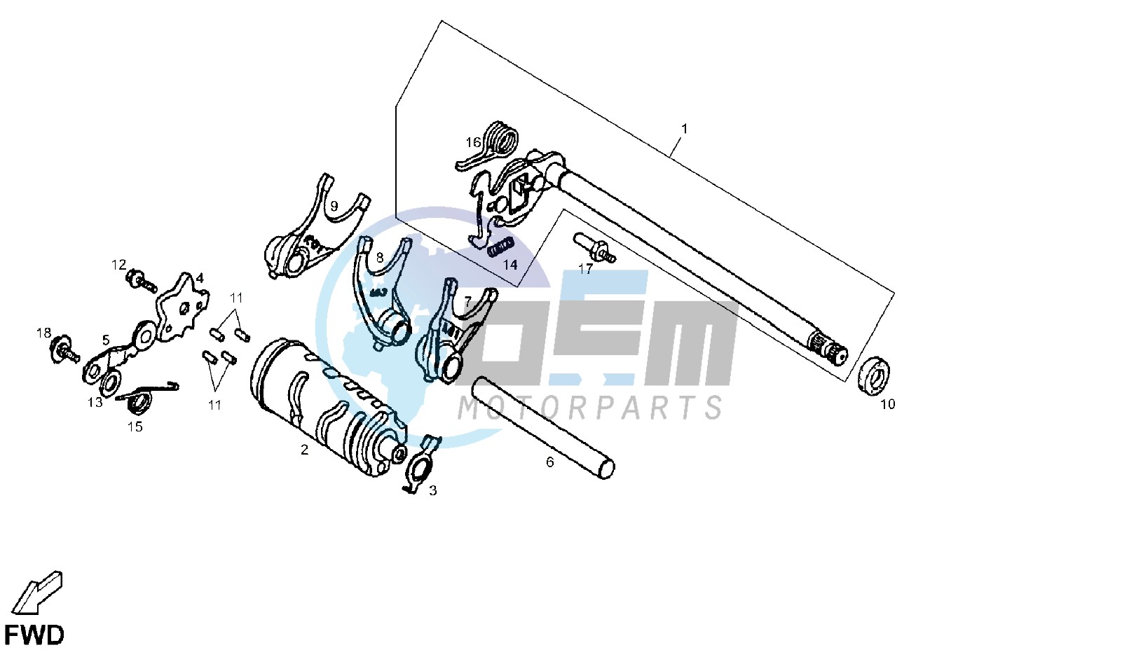 GEAR CHANGE MECHANISM