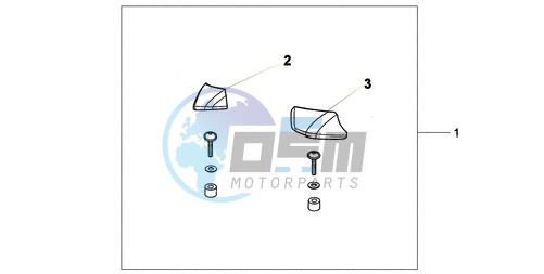 PILLION ARM REST SET