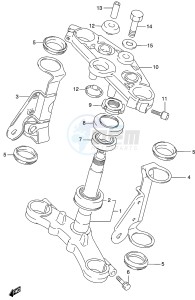 GS500 (P19) drawing STEERING STEM