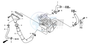 CB1300A CB1300SUPER FOUR drawing WATER PIPE