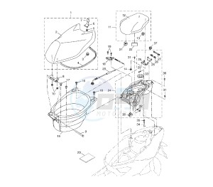 NS AEROX NAKED 50 drawing SEAT AND CARRIER