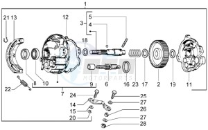 Ciao 50 Euro 1 drawing Rear hub