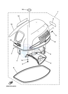 F25AEL drawing FAIRING-UPPER