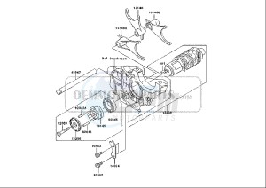 ZRX 1200 (EU) drawing GEAR CHANGE DRUM