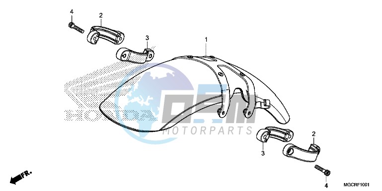 FRONT FENDER (CB1100NA/NAD)