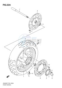 AN400 (E2) Burgman drawing FRONT WHEEL(AN400AK9 ZAK9 AL0 ZAL0)