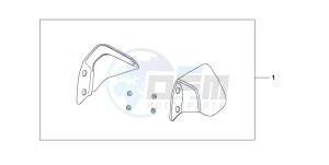 CBF1000A drawing KNUCKLE VISOR