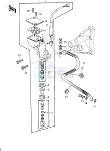 KZ 1300 B [B2] drawing REAR MASTER CYLINDER