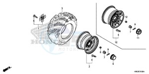 TRX500FA5F TRX500FA Europe Direct - (ED) drawing REAR WHEEL