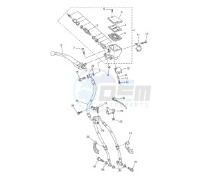 FZ1 1000 drawing FRONT MASTER CYLINDER 1