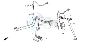 XL600V TRANSALP drawing PEDAL/STAND