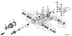 TRX250TMH Europe Direct - (ED) drawing SWINGARM