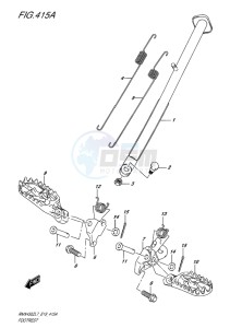 RMX450 drawing FOOTREST