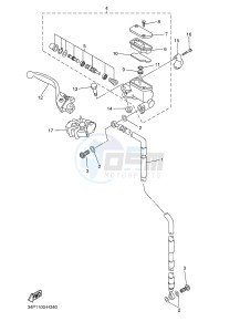 YZ250F (17D9 17DA 17DB 17DC) drawing FRONT MASTER CYLINDER