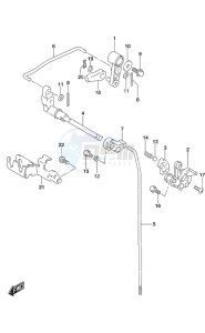 DF 20A drawing Clutch Rod Remote Control