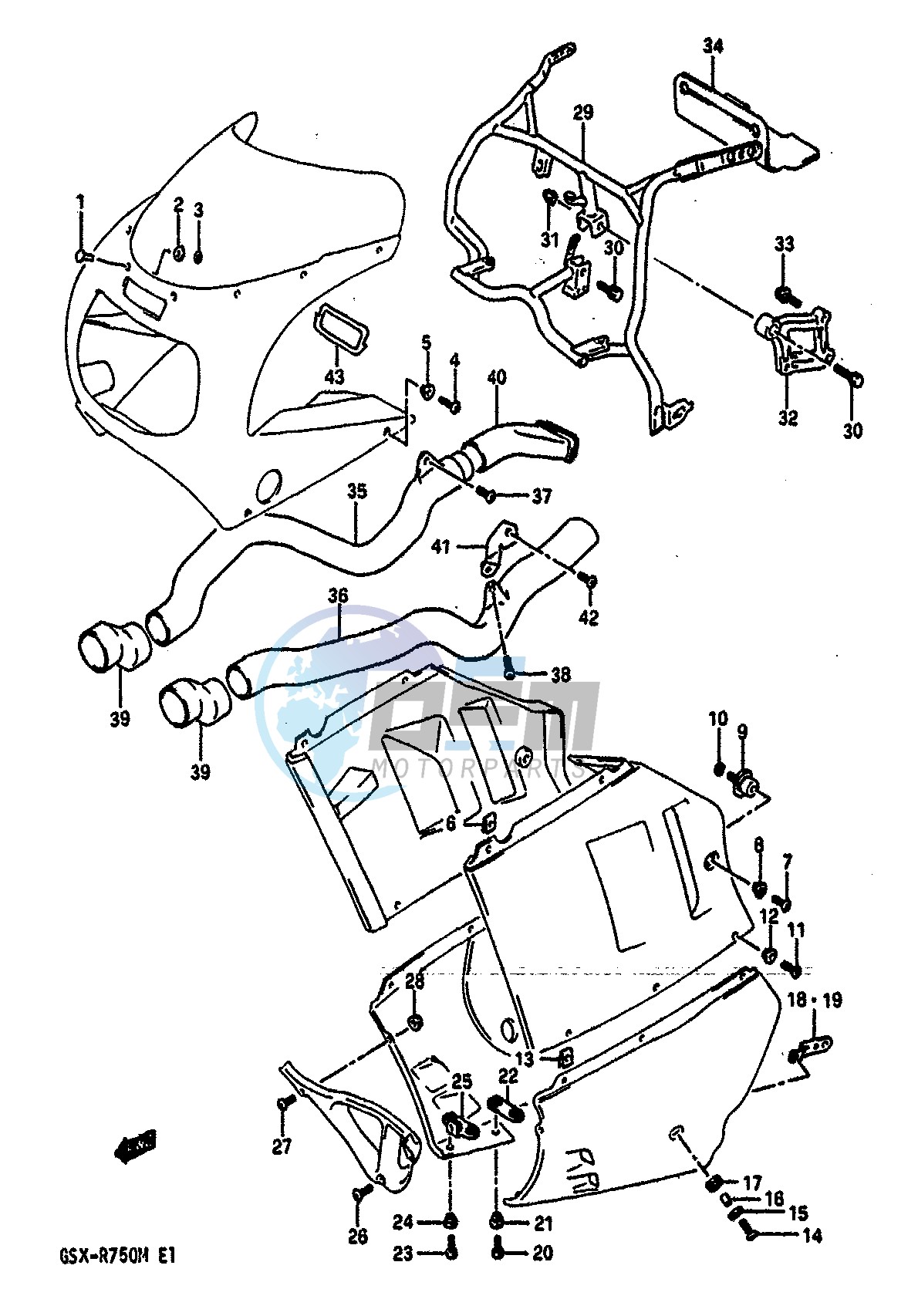 COWLING FITTING SET