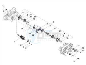 SMT 50 E4 (EMEA) drawing Gear box - Gear assembly