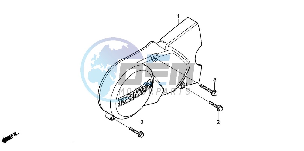 LEFT CRANKCASE COVER (C90P/T)