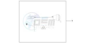 XL1000VA9 France - (F / ABS CMF) drawing 12V DC SOCKET