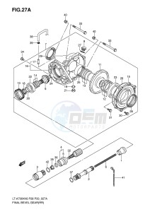 LT-A700X (P28-P33) drawing FINAL BEVEL GEAR (REAR)(MODEL K6 F.NO.5SAAP41 67110001~)