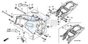 CBR1000RRA Europe Direct - (ED / HRC) drawing FRAME BODY