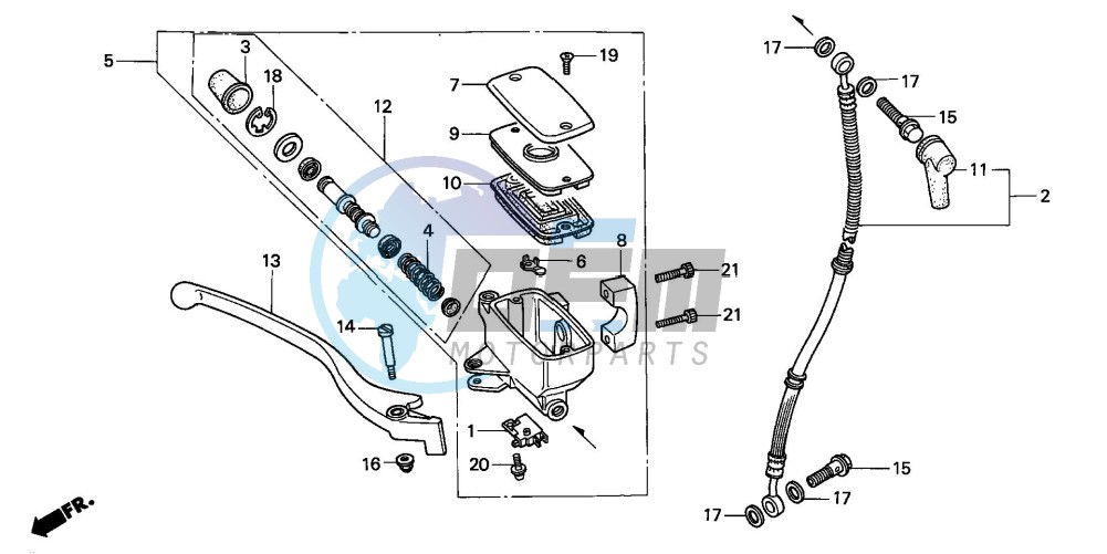 FR. BRAKE MASTER CYLINDER