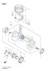 LT-Z400 (E19) drawing CRANKSHAFT (LT-Z400ZL1 E19)