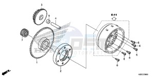 MSX125AH Europe Direct - (ED) drawing STARTING CLUTCH