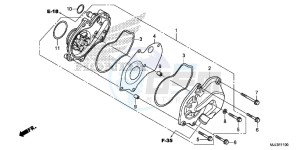 NC750XE NC750X Europe Direct - (ED) drawing WATER PUMP