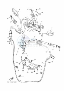 YP125RA XMAX 125 ABS (B9Y1) drawing STAND & FOOTREST 2