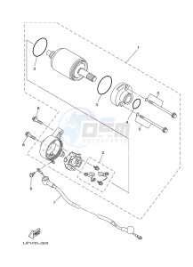 YB125 (2CS5) drawing STARTING MOTOR