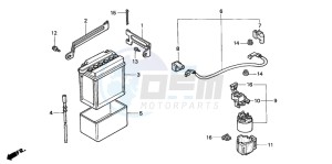 NX125 drawing BATTERY