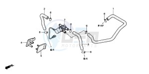 CB900F HORNET 900 drawing AIR INJECTION CONTROL VALVE