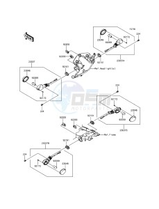 KLX125 KLX125CDS XX (EU ME A(FRICA) drawing Turn Signals