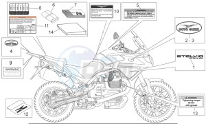 Stelvio 1200 1200 drawing Plate set-decal-op.handbooks