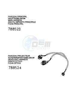 FIGHT 4 50 A4T TPS drawing PLUG WIRING HARNESS