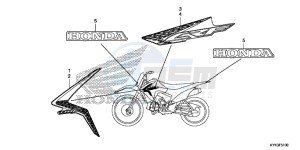 CRF110FD CRF110F Europe Direct - (ED) drawing STRIPE/MARK