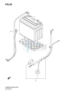 SV650 (E3-E28) drawing BATTERY (SV650A SV650SA)