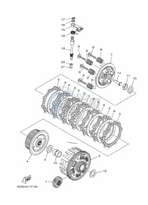 YZF320-A YZF-R3 (B2X2) drawing CLUTCH