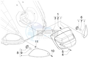 S 150 4T USA drawing Tail light - Turn signal lamps