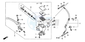 SH150S 125 drawing FR. BRAKE MASTER CYLINDER